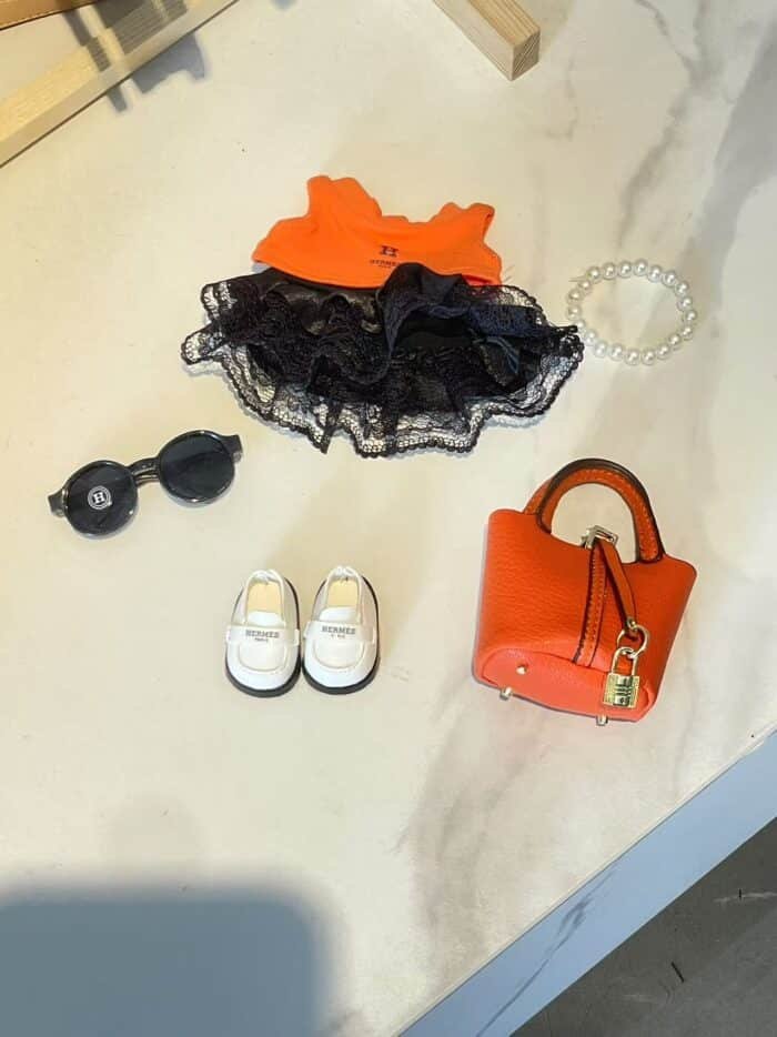 Labubu Hermès-Inspired Summer Fashion Suit - Image 2