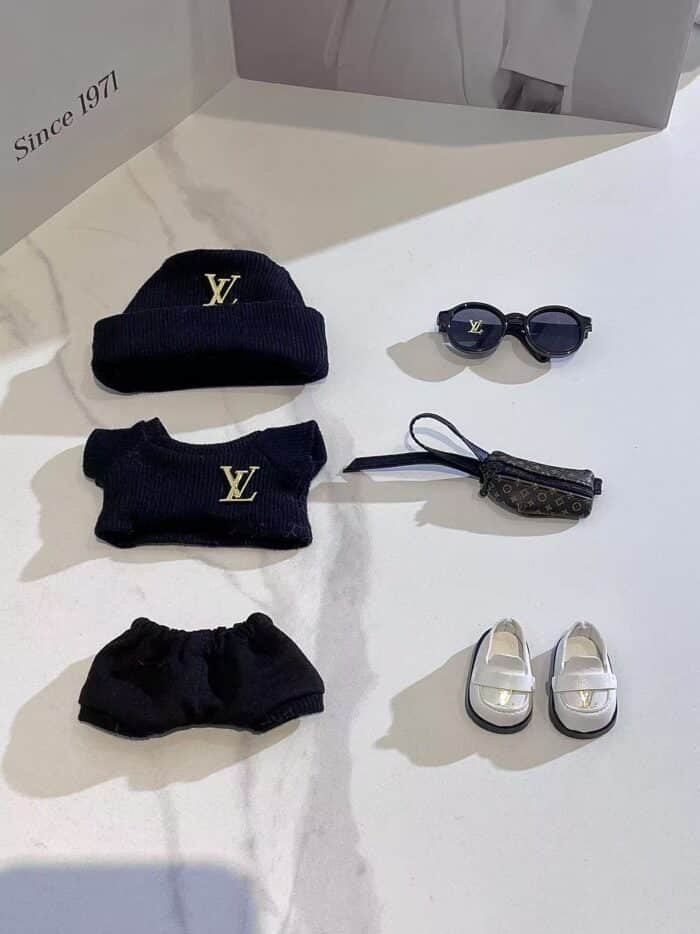 Labubu LV-Inspired Street Style Black Suit - Image 2
